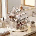 360° Rotating Makeup Organizer, 9.25'' Clear Lazy Susan for Vanity - Image 7