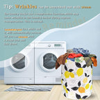 Lemons Laundry Hamper Boho Tropical Fruit Colorful Laundry Basket With Handles Foldable Oxford Cloth Tote Bag Clothes Toy Storage Bucket 18.9 x 16.5 Inch For Bathroom/Laundry/Bedroom - Image 6
