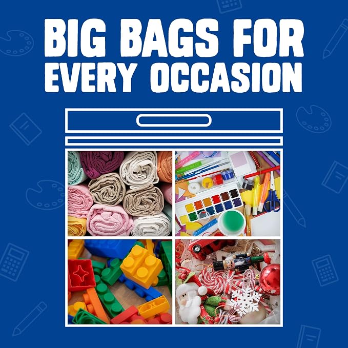 Ziploc Big Bags 10 Gallon XXL, Reusable Large-Capacity Plastic Storage Bags, 8 count - Image 3