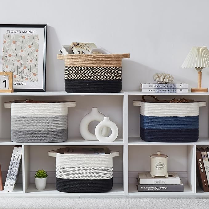 OIASKET Storage Basket for Organizing 3 Pack, Woven Baskets for Storage - Image 8