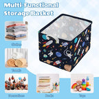 Collapsible Storage Basket Collapsible Fabric Laundry Basket with Handles - Image 5