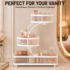 3 Tier Bathroom Counter Organizer-Metal Makeup Organizer for Vanity - Image 7