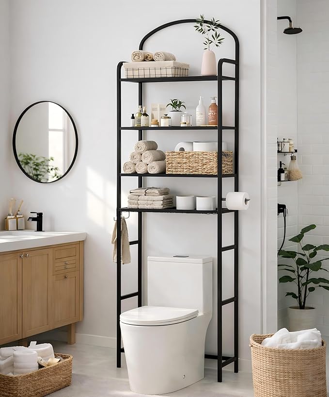 4-Tier Over The Toilet Storage, Bathroom Organizer - Image 2