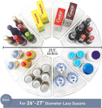 Leeden Lazy Susan Organizer for 26" Diameter Corner Lazy Susan, Plastic Kitchen Cabinet Storage Bins with Handle, 8 Packs, 1/8 Wedge - Food Safe, BPA Free - Image 4