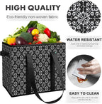 Reusable Grocery Bags 3 Pack, Foldable & Water Resistant Shopping Bags - Image 5