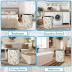 Rainbow Giraffe Laundry Basket Collapsible Laundry Hamper with Handle, Oxford Clothes Storage Bin for Bathroom Bedroom Room Decor, Gift Basket 16" X 20.8" - Image 6