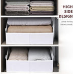Homsorout Closet Baskets for Shelves Trapezoid - Decorative Storage Baskets with Handle, Closet Bins for Organization, Shelf Storage Bins for Clothes, Books, Home, Office, 3 pack, White - Image 4