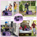 Large Cleaning Caddy Bag With Detachable Divider,Caddy Organizer With Handle,Cleaning Supply Storage With Adjustable Shoulder Strap & Waist Belt For Cleaners,Cleaning Housekeepers - Image 7