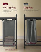 VASAGLE Laundry Hamper with Shelf, 4 Pull-Out Bags, 4 x 10.6 Gallons (40L) - Image 4
