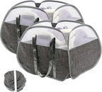 Collapsible Laundry Basket, 90L Tear Proof Mesh Pop-up Hamper 2PCS by HEDONLEE