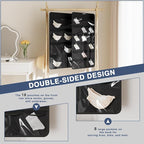 26-Pocket Hanging Closet Organizer for Socks and Underwear, Black - Image 2