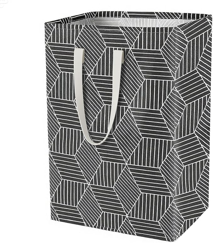 Waterproof Laundry Hamper Collapsible Laundry Basket Leather Handle Laundry Bag Large Clothes Storage Toy Organization for Bathroom Bedroom Laundryroom College Dorms (Heilingxing-001) by %E2%80%8ETeLUVHome