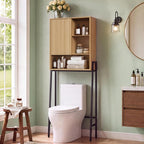 Over The Toilet Storage Cabinet,24" W Bathroom Organizer, Oak by Unknown