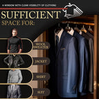 Hleelomi 5 Pack 40-in Garment Bag for Hanging Clothes Suit Bag Gray - Image 7