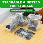 62 Pcs Large Food Storage Containers with Lids Airtight,Total 656OZ(31 Containers &31 Lids), Reusable BPA-Free Plastic Food Container for Kitchen Organization, Leakproof Meal-Prep Containers for Lunch - Image 3