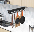 Pull-out Mop and Broom Holder with 20 Sliding Hooks - Image 8