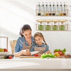 Spice Rack Wall Mount, 4 Pack Spice Organizer, Gold - Image 8