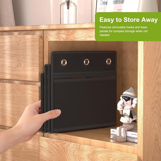 Over the Door Shoe Organizer for 16-20 Pairs, Black - Image 7