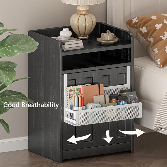 Hanging Bathroom Baskets Fine Mesh Wire Storage Basket Over Cabinet Door Organizer No Drilling Required for Kitchen Bathroom Office, 2 Larges, White - Image 6