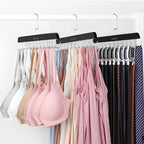 TOPIA HANGER 2 Pack Bra Hanger for Closet, Premium Wooden Tank Top Hangers by TOPIAHANGER