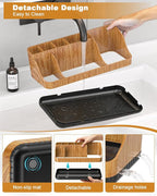 Bathroom Counter Organizer and Storage, 7 Slots Detachable Toothbrush Holders for Bathrooms, Anti-Slip Electric Toothbrush and Toothpaste Holder Countertop - Image 3