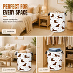 Dachshund Foldable Laundry Hamper with Handles,Cute Dog Oxford Clothes Storage Basket, Portable Laundry Basket Organizer for Laundry Room Bedroom Bathroom Dorm,20.8x16 Inch - Image 7