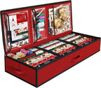 Simple Houseware 41.5" Wrapping Paper Organizer, Fits 40 Rolls, Red by SimpleHouseware