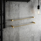 Towel Racks for Bathroom, NEWRAIN 30 inch Double Bath Towel Bar Wall Mounted, Stainless Steel Kitchen Towel Holder, Brushed Gold Towel Rod Towel Rail Hange - Image 6