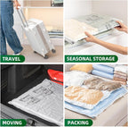 TAILI 6 Pack Vacuum Storage Bags, Jumbo Size (31×40 inch), Cream - Image 9