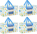 VENO Moving Bags, Wide Open Top, Clear Window, Tropical Island, 4 Pack by Veno