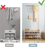 Hoctieon 3 Tier Durable Mesh Style Shoe Rack, Entryway Shoe Shelf, Shoe Rack FreeStanding, Shoe Storage Organizer, Shoe Rack for Closet, Space Save For bathroom, Hallway, Bedroom, Living Room, White - Image 7