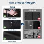 KIMBORA 43" Suit Bags for Closet Storage and Travel, Gusseted Hanging Garment Bags for Men Suit Cover With Handles for Clothes, Coats, Jackets, Shirts（3 Packs） - Image 6