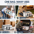 HomeHacks Moving Bags, Heavy Duty Storage Bags for Clothes, 8 Pack 93L - Image 7