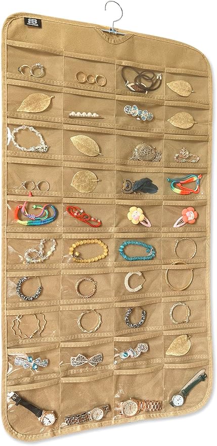 BB Brotrade Hanging Jewelry Organizer,Accessories Organizer,80 Pocket Organizer for Holding Jewelries by BBBrotrade