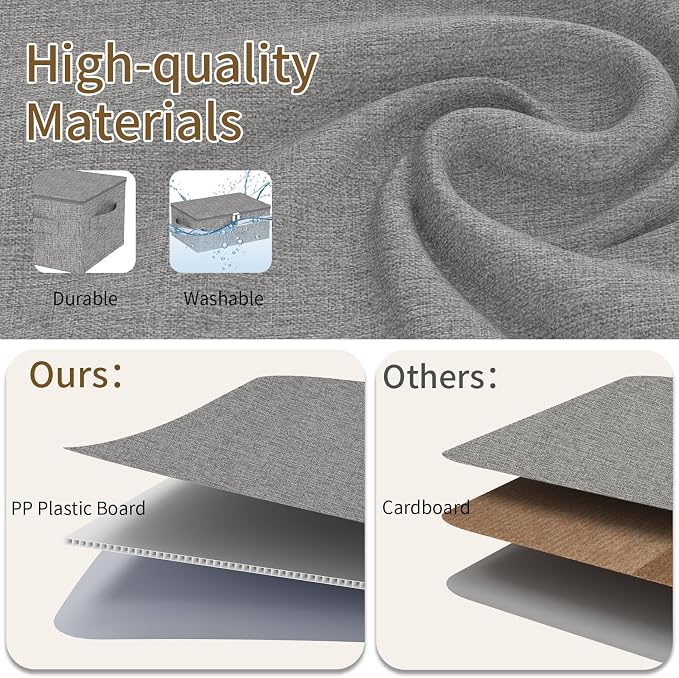 Underbed Storage Boxes with Zippers,19.6x15.7x11.8in,Grey,2 Pack - Image 4