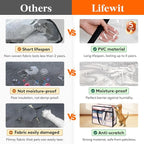 Lifewit 75L Clear Clothes Storage Bags,Plastic Foldable Blanket Storage Bag | 3 Pack Vinyl Foldable Moving Bags with Zipper, Closet Organizers and Storage Containers for Bedding, Duvet, Comforter - Image 3