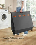 SONGMICS Laundry Hamper, 155L, 4 Sections, Collapsible X-Frame - Image 4