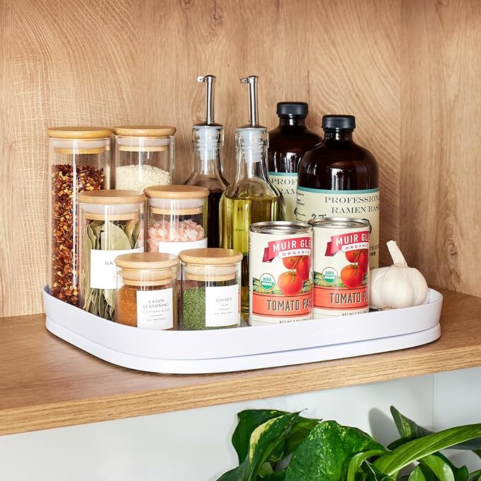 YouCopia MagicTrack Rectangle Turntable, Lazy Susan Max Cabinet Organizer by YouCopia