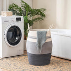 Large Laundry Basket Hamper Woven Blanket Basket Clothes Hamper - Image 5