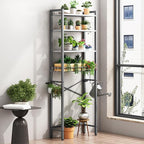 Kalrin Over-The-Toilet Storage Rack, 4-Tier Bathroom Organizer Shelf Over Toilet with Adjustable Shelf and Basket, Freestanding Space Saver Bathroom Shelves Above Toilet for Room (Gray- White) - Image 7