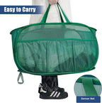 2 Pack Collapsible Laundry Baskets, Upgrade Pop Up Laundry Hamper with Convenient Bags, Foldable Laundry Basket Mesh Light Weight, Easy to Carry Clothes Hampers for Laundry, Dorm, Toys, Travel Green - Image 6