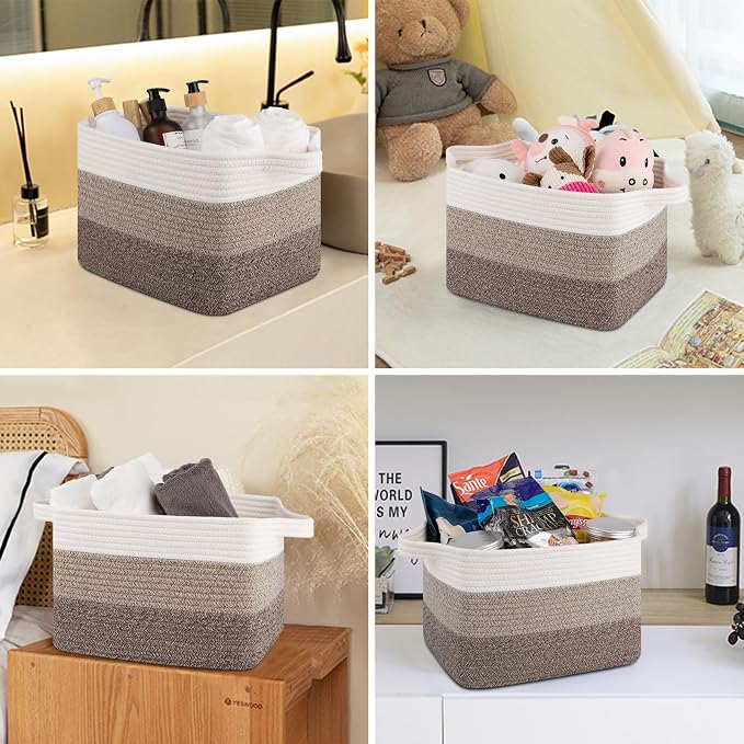 OIASKET Storage Basket for Organizing 3 Pack, Woven Baskets for Storage - Image 6
