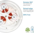 iDesign 9-Inch Lazy Susan Organizer - Small Lazy Susan Turntable for Cabinet or Pantry, 2-Pack, Clear - Image 5