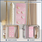 26-Pocket Hanging Closet Organizer for Socks and Underwear, Pink - Image 4