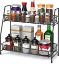 SPISPI Spice Rack Organizer for Cabinet, Bathroom Organizer Countertop, Bathroom Counter Organizer, Kitchen Countertop Organizer, Bathroom Vanity Organizer by SPISPI