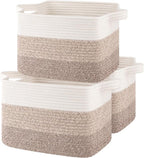 OIASKET Storage Basket for Organizing 3 Pack, Woven Baskets for Storage by OIASKET