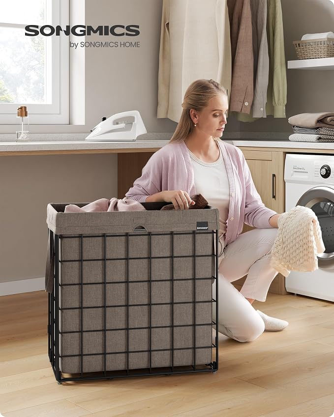 SONGMICS Laundry Hamper, Collapsible, 29 Gal. (110L) - Image 2