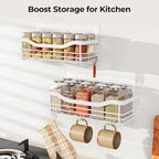 Orimade Shower Caddy Basket Shelf Storage Rack, No Drilling Wall Mounted Adhesive Rust Resistant Stainless Steel Shower Organizer with 5 Hooks for Bathroom, White 2 Pack - Image 7