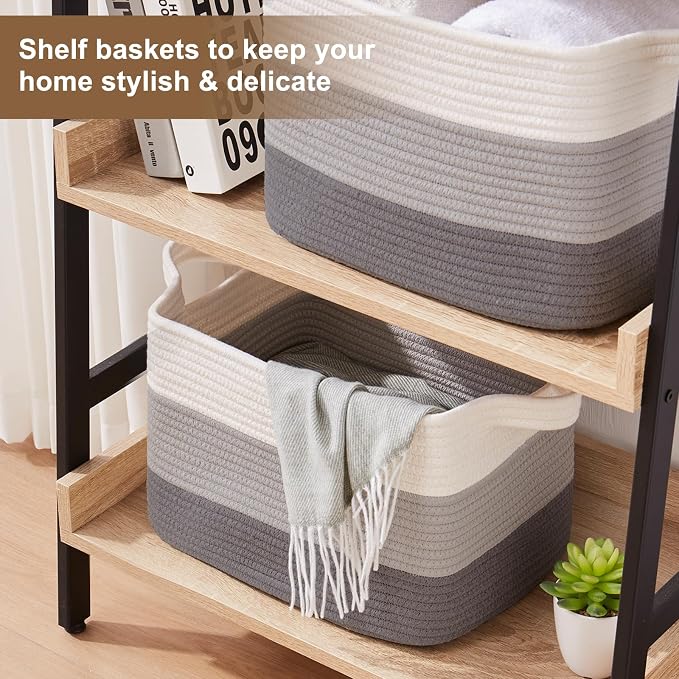 OIASKET Storage Basket for Organizing 3 Pack, Woven Baskets for Storage - Image 5