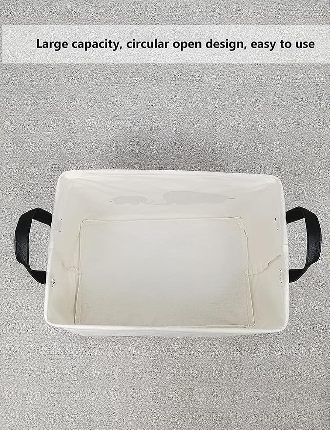 Collapsible Laundry Basket with Side Handles, Parent Child Elephant - Image 7